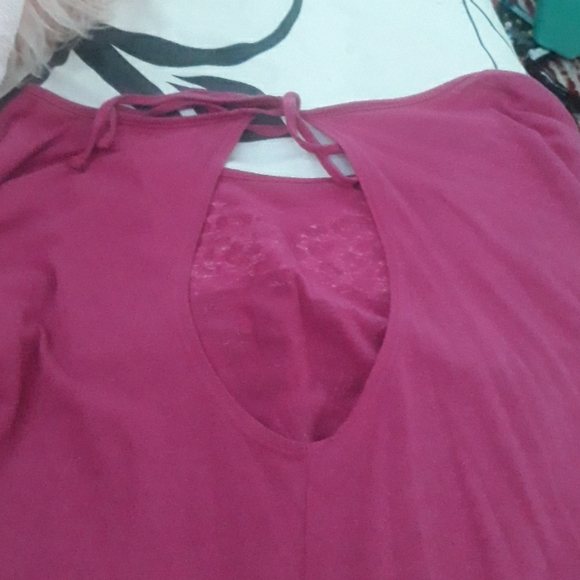 Pink longsleeve patterned love tshirt - Picture 2 of 2